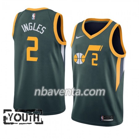 Camiseta Niños Utah Jazz Joe Ingles 2 2018-19 Nike Verde Swingman